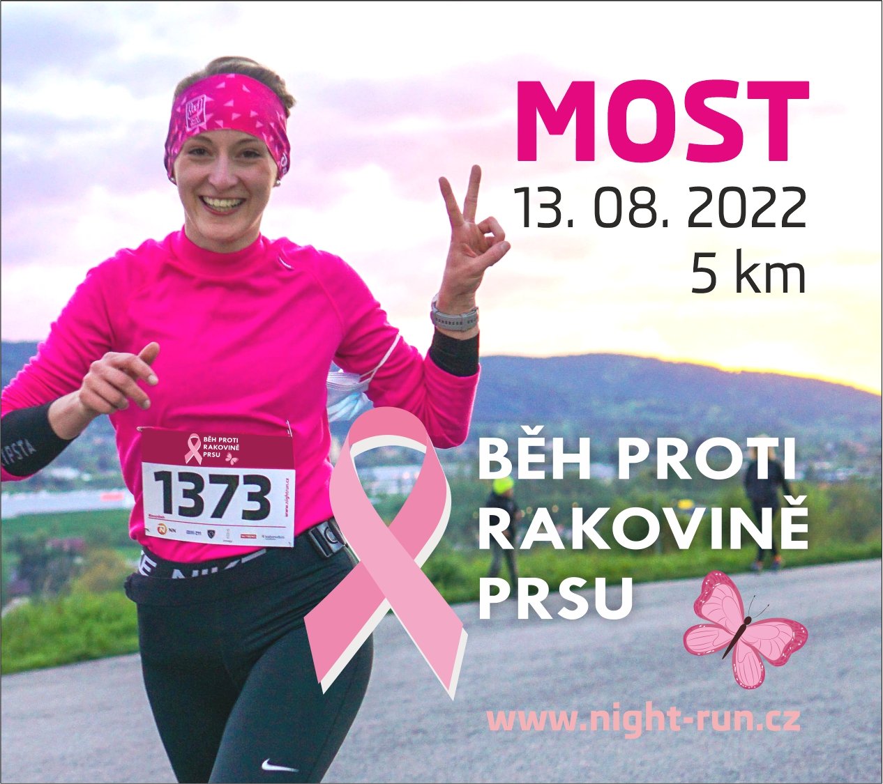 Charitativní běh proti rakovině prsu – Night run v Mostě