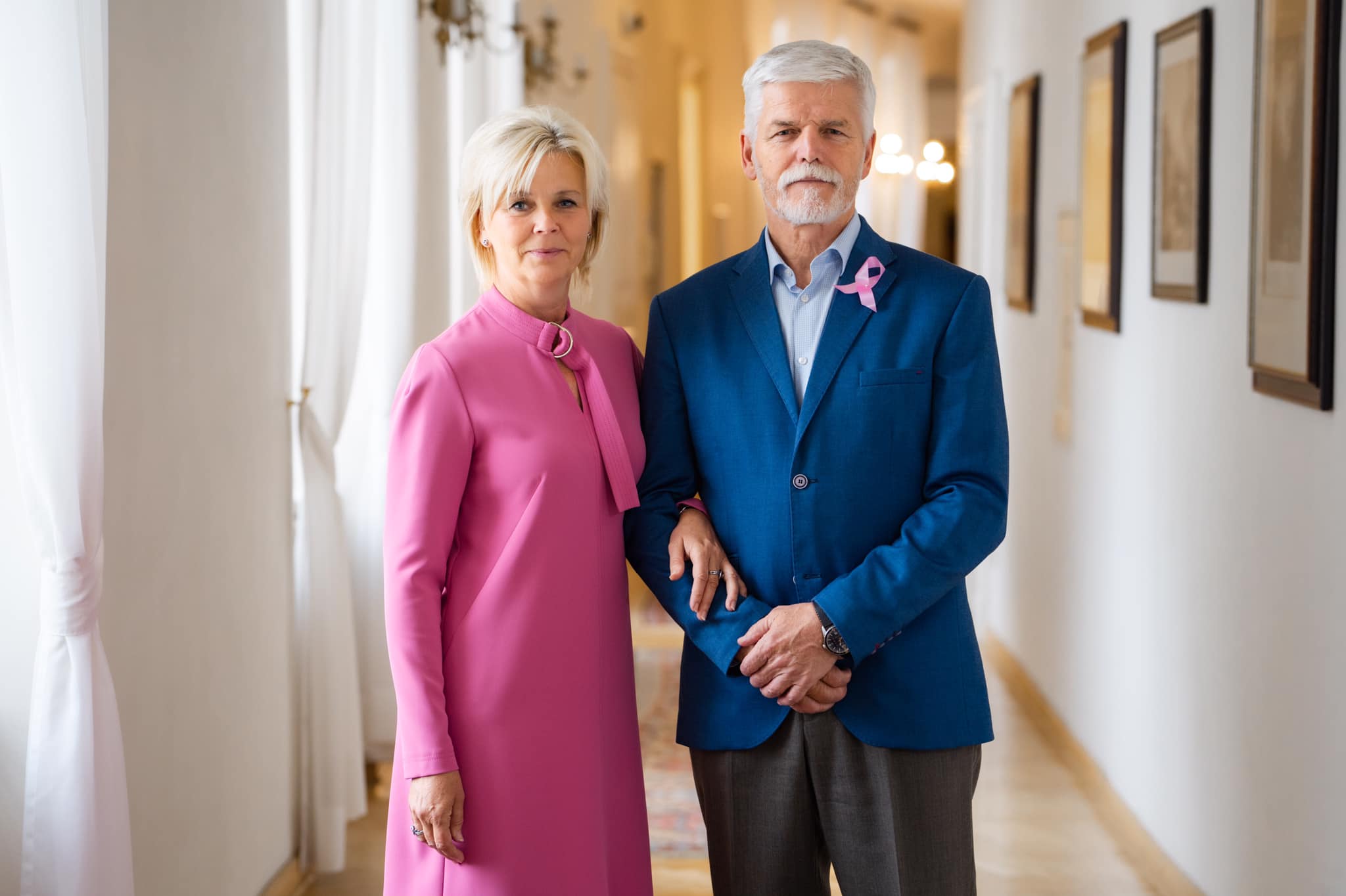 Podpora prevence rakoviny prsu od pana prezidenta Petra Pavla a jeho ženy Evy