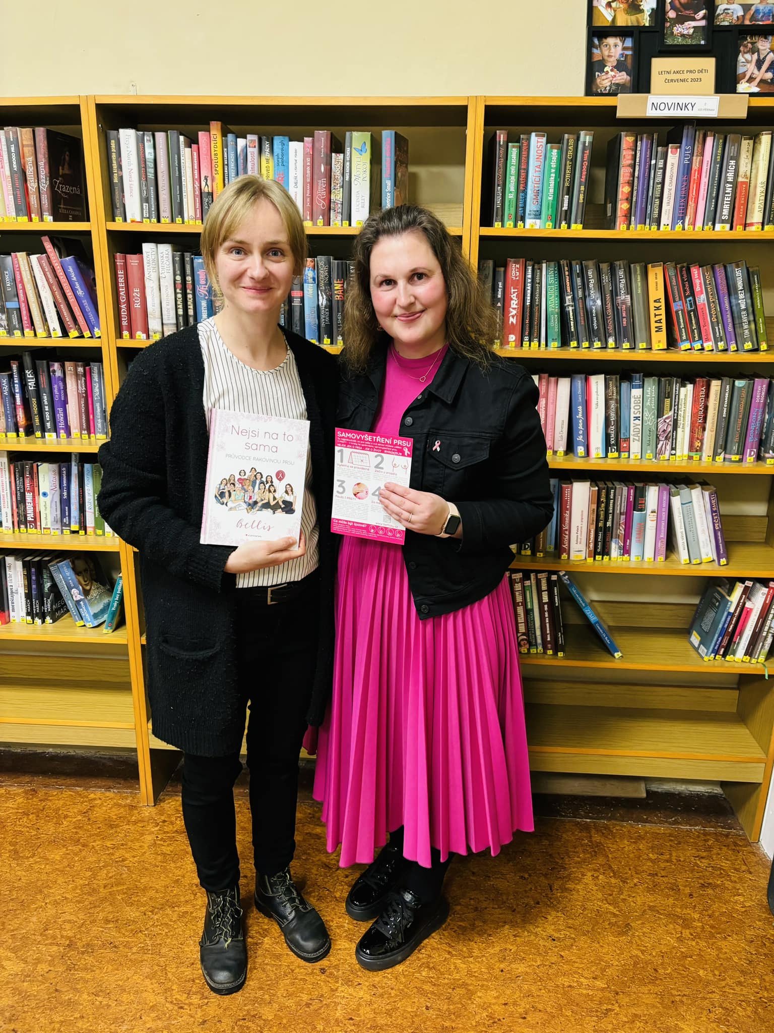 Autorské čtení a přenáška prevence & samovyšetření (.)(.) v obci Drahlín