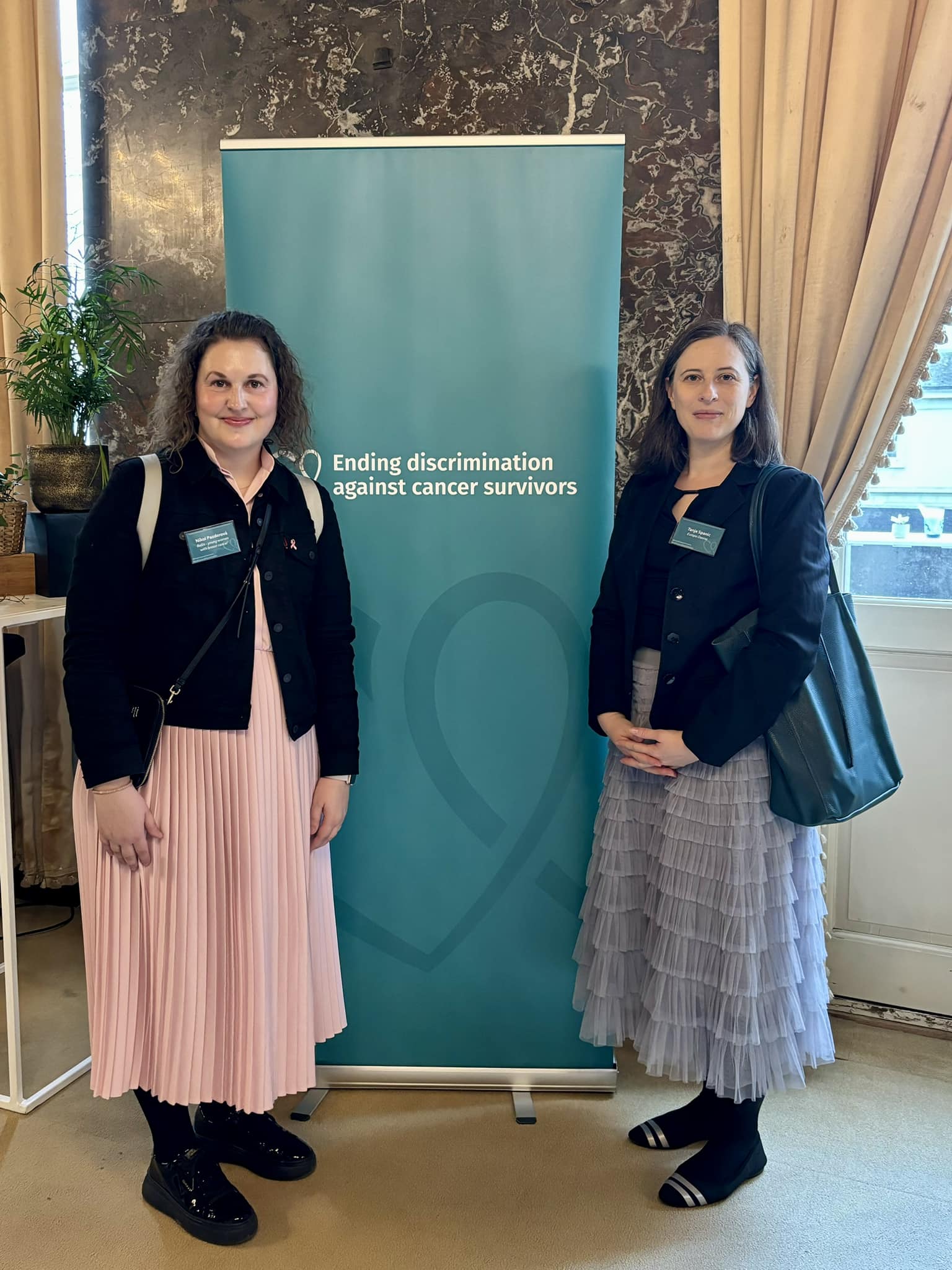 Zástupkyně pacientek na konferenci v Bruselu na těm ukončení finanční diskriminace vyléčených onkologických pacientů ve všech členských státech EU