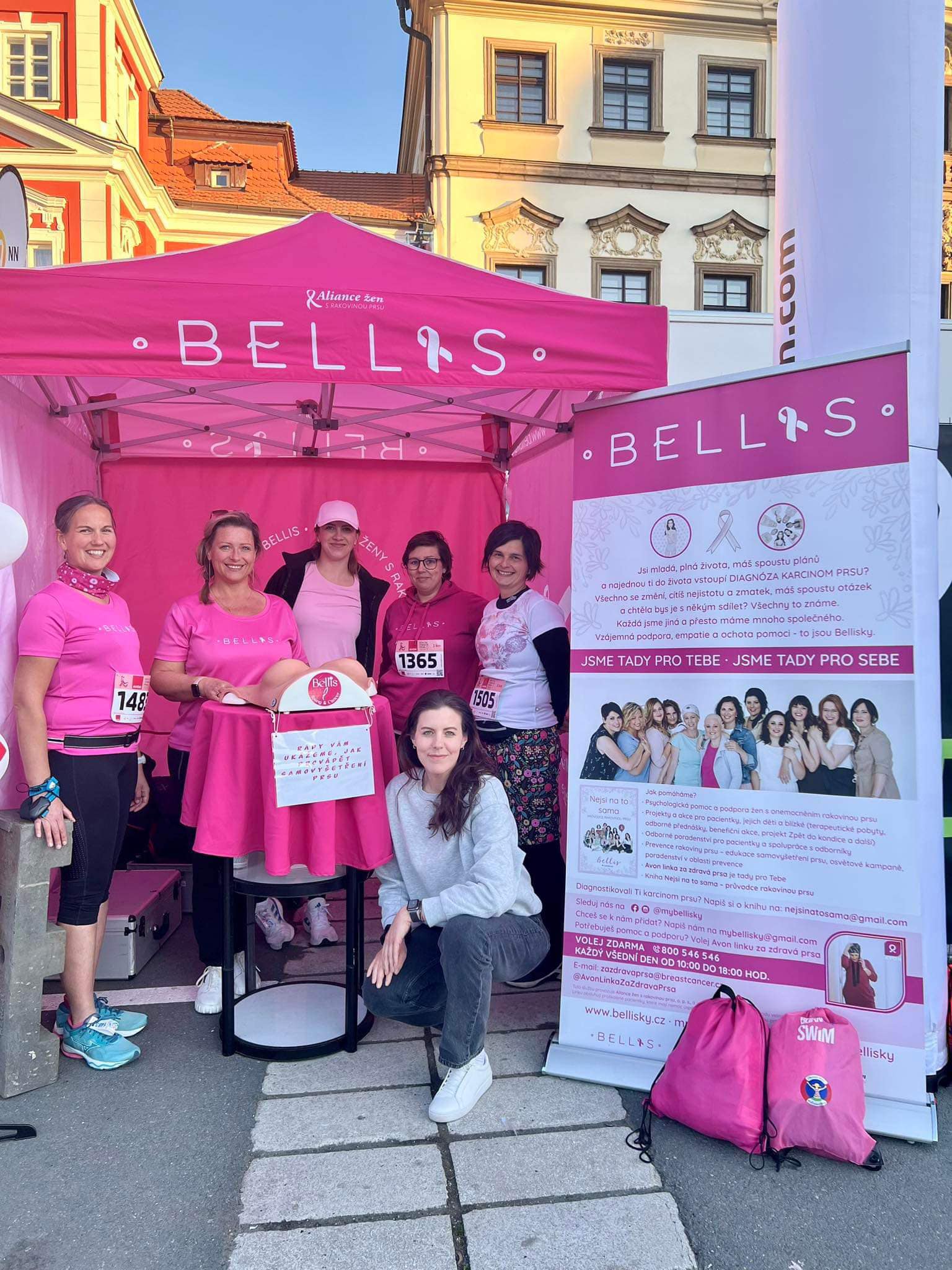 Bellisky na Night run běhu v Hradci Králové