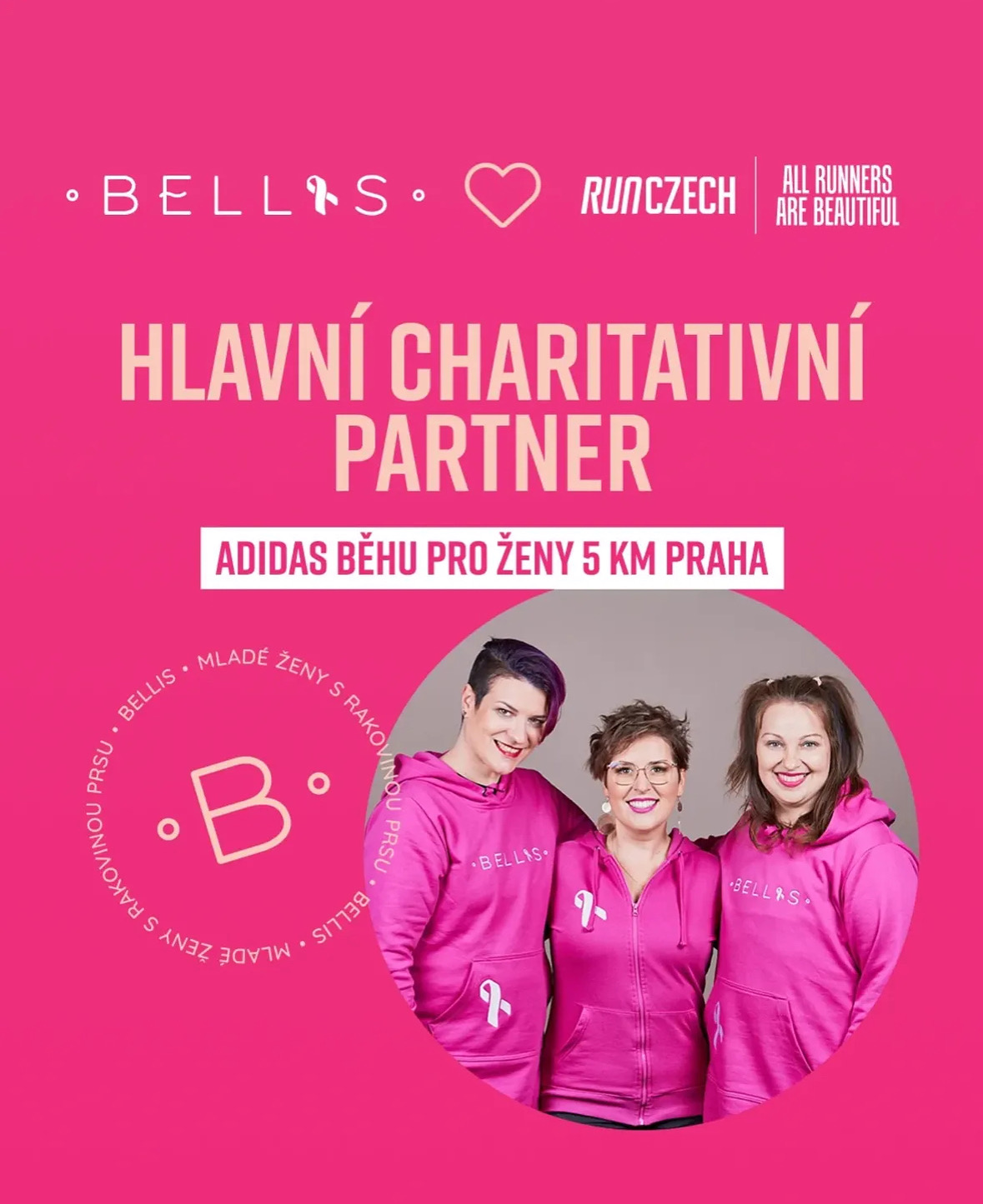 Bellisky naučí běžkyně samovyšetření prsu na Adidas běhu pro ženy