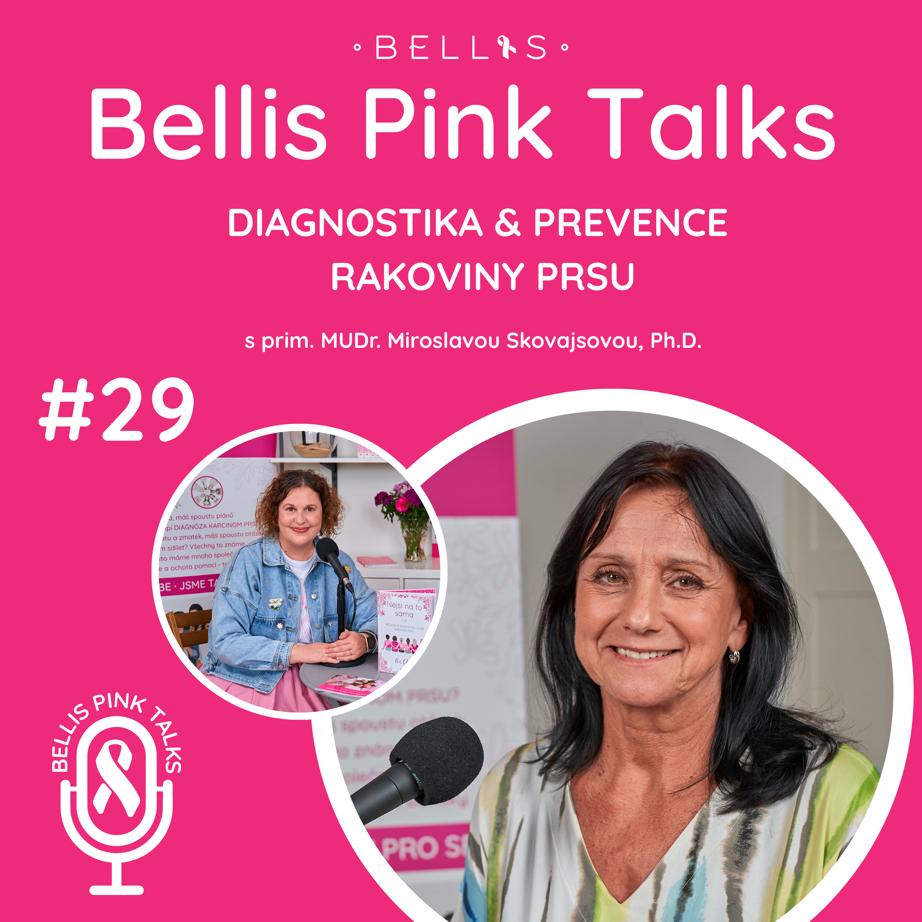 Nový díl podcastu na téma PREVENCE & DIAGNOSTIKA rakoviny prsu s MUDr. Miroslavou Skovajsovou, Ph.D.