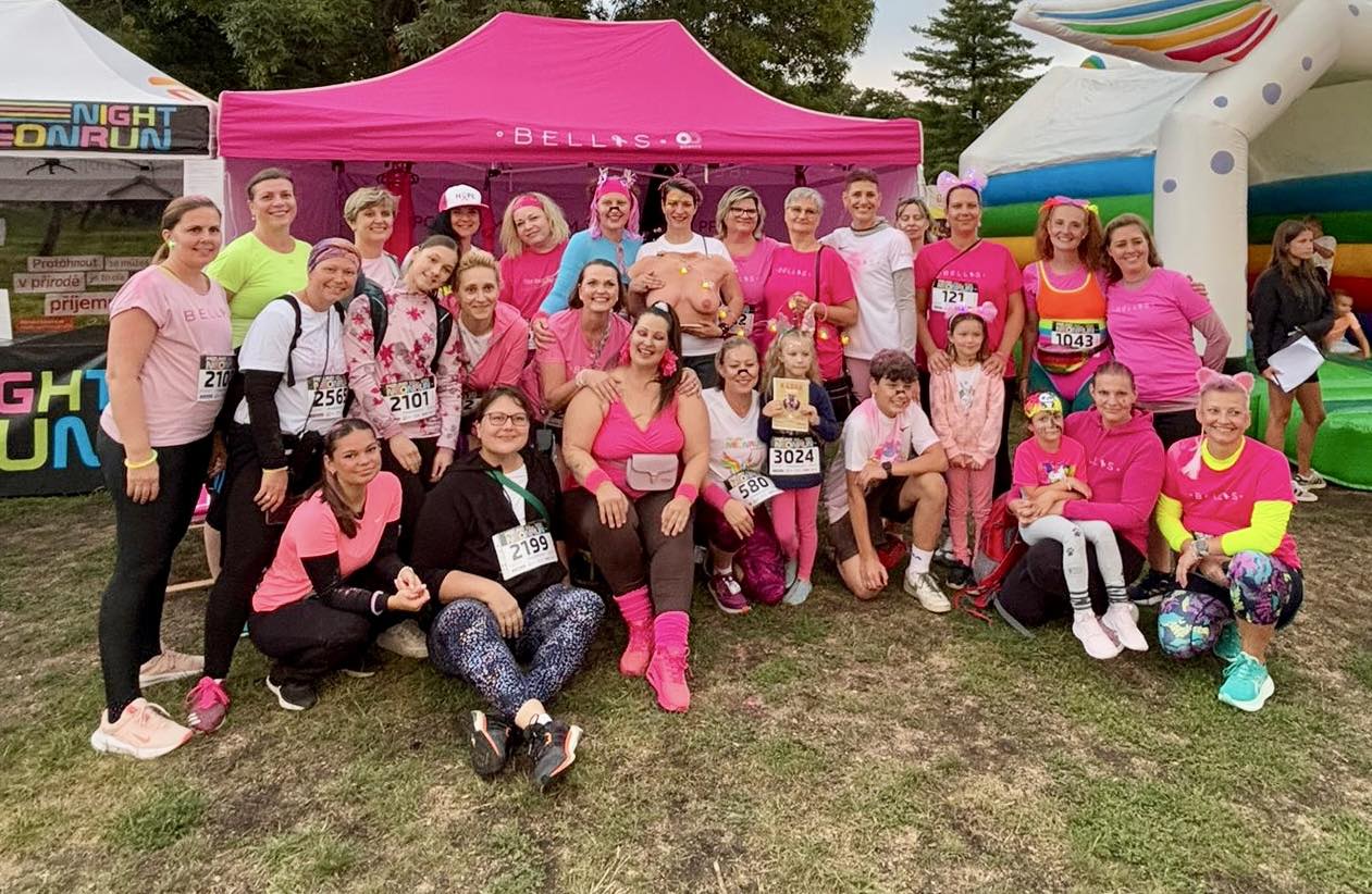 Bellisky na Neon run Praha