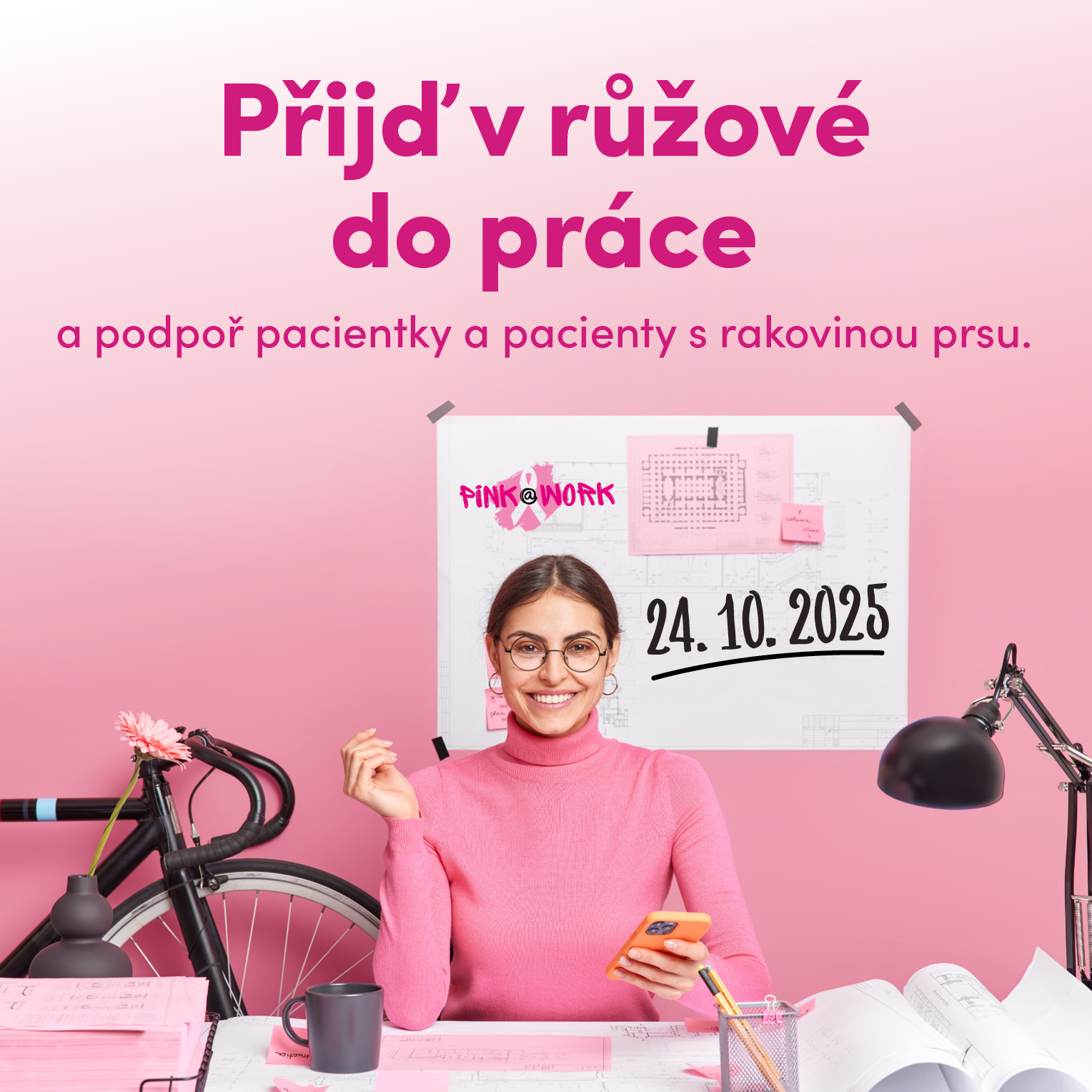 PINK@WORK aneb přijď v růžové do práce – 24. října 2025