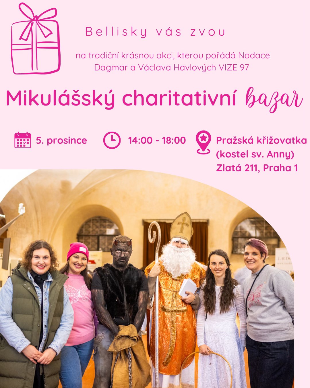 Pozvánka na Mikulášský charitativní bazar – 5. prosince