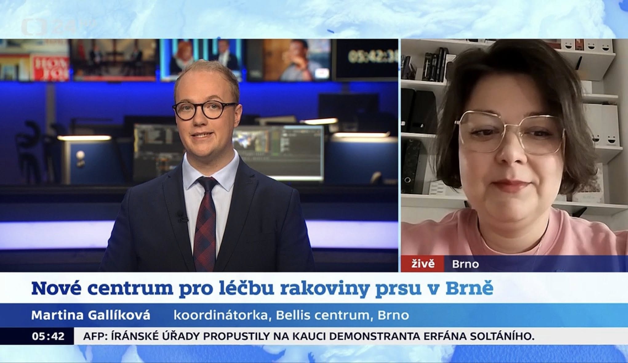 Rozhovor na ČT24 o Bellis Centru Brno