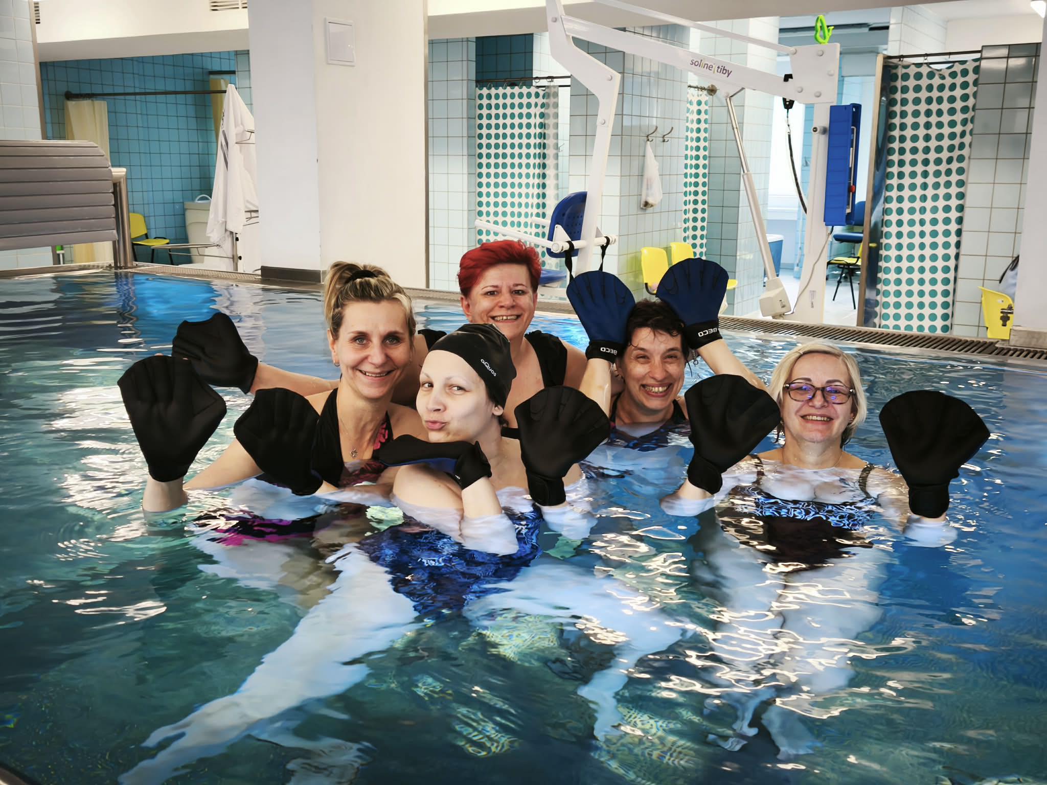 Onko-fyzioc cvičení v&nbsp;bazénu v&nbsp;Liberci