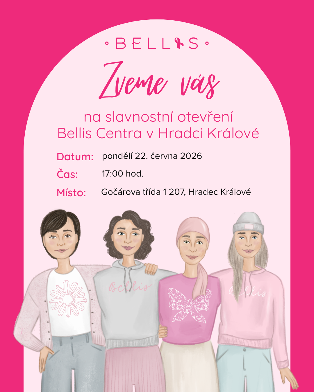 Pozvánka na slavnostní otevření Bellis Centra