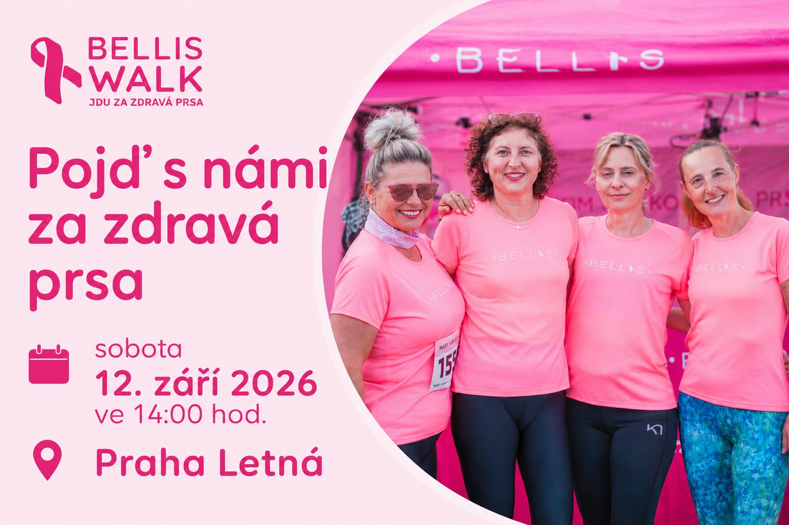 Belli Walk – Jdu za zdravá prsa – pozvánka